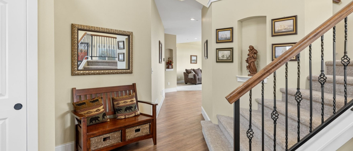 Image of interior of custom home built by Rangel Construction